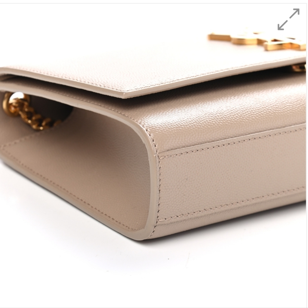 YSL Kate Medium Grain Beige Leather Gold Chain Bag - Picture 4 of 12